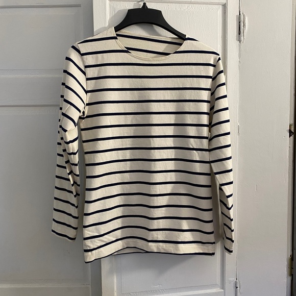 American Apparel Breton cream sailor striped shirt - Picture 1 of 5